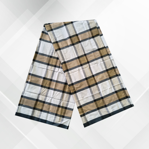 Yellow & Tribal Print Lungi for Stylish Men - Western  ১০০% সুতি প্রিন্টেড লুঙ্গি - ওয়েস্টার্ন