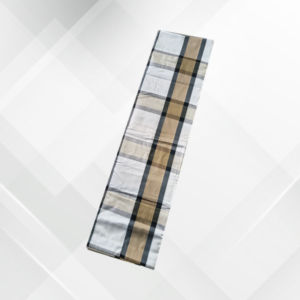 Yellow & Tribal Print Lungi for Stylish Men - Western  ১০০% সুতি প্রিন্টেড লুঙ্গি - ওয়েস্টার্ন