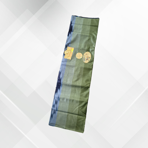 White & Green Color Lungi - Prachurjo লুঙ্গি - প্রাচুর্য্য